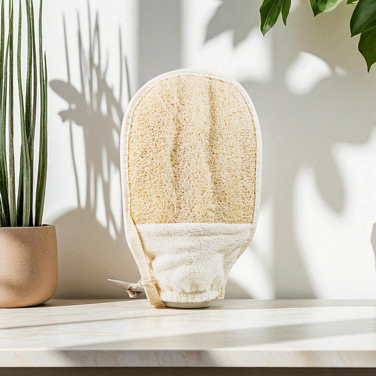 Gant de loofah